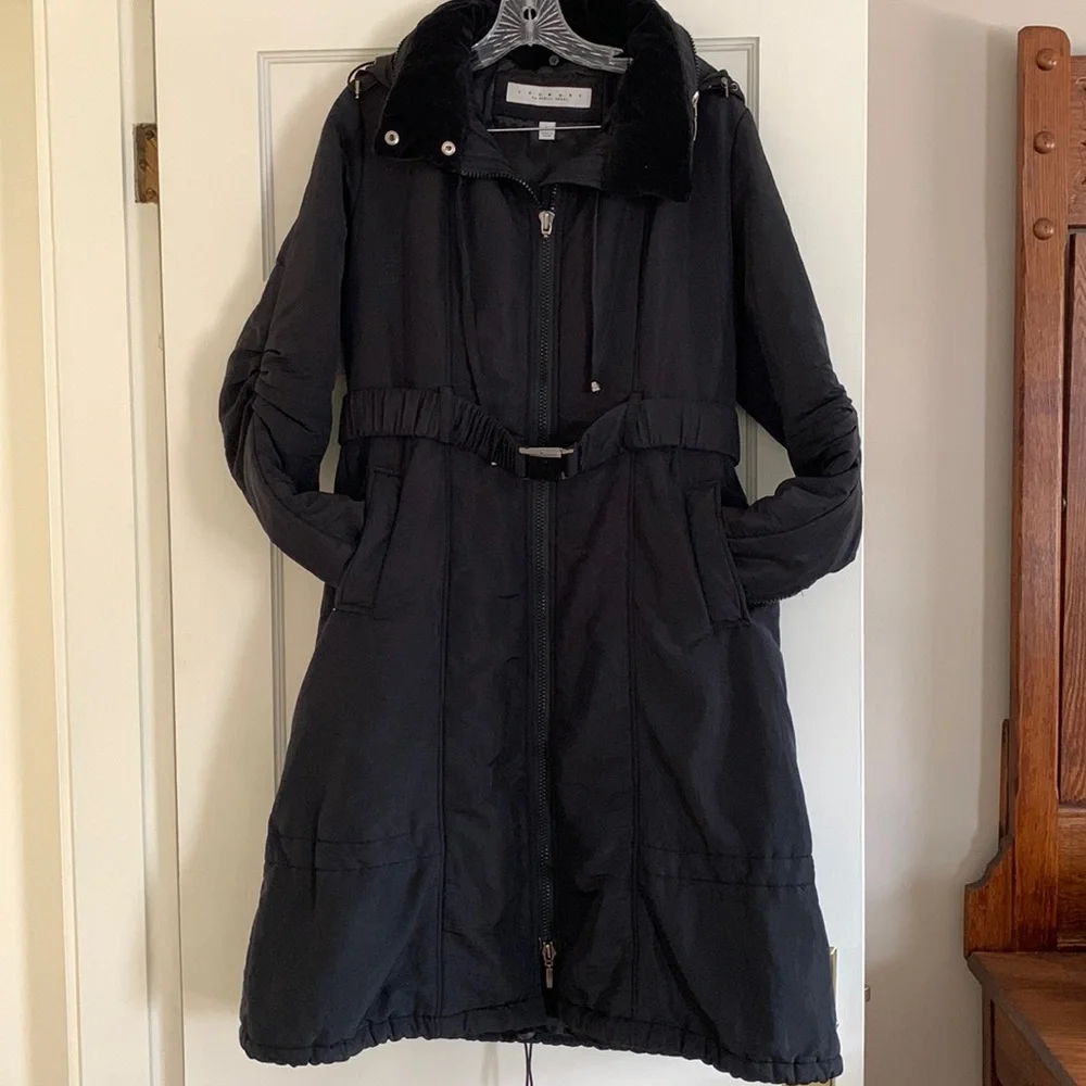 ❄️ Laundry by Shelli Segal black puffer coat. Size L. - Picture 2 of 13